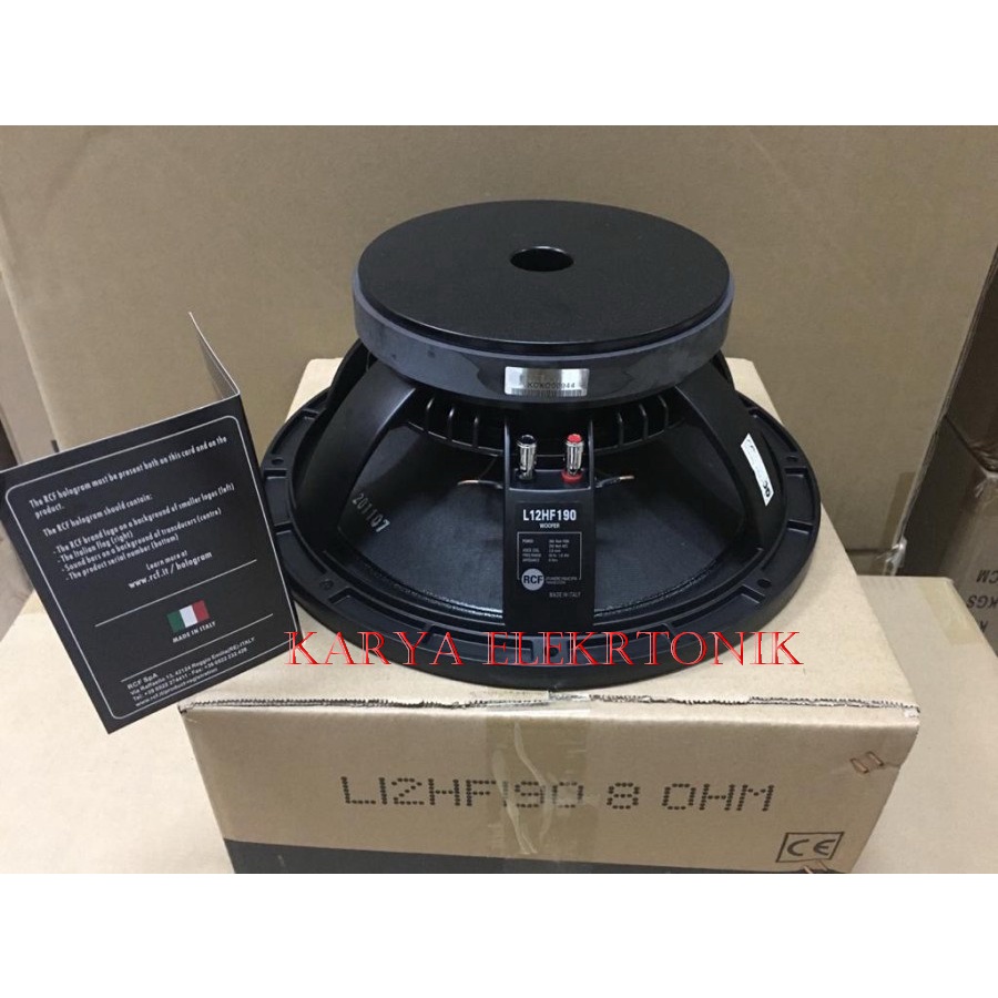 SPEAKER KOMPONEN RCF L12HF190 SPEAKR RCF 12 INCH 12HF190 L12 HF190