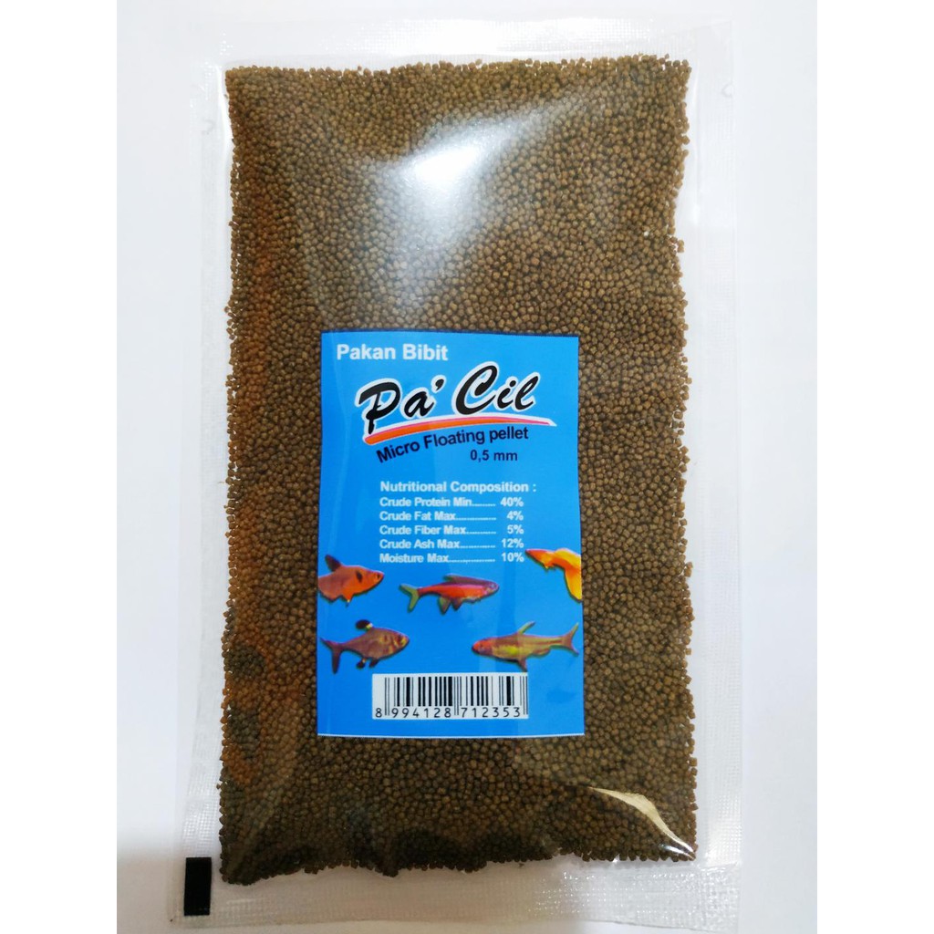 Pakan Makanan Micro Pelet pellet ikan  kecil PACIL 0 5 mm 