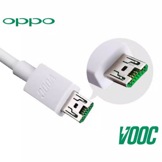 Cable USB VOOC OPPO Tipe micro &amp; Tipe C - FAST CHARGING