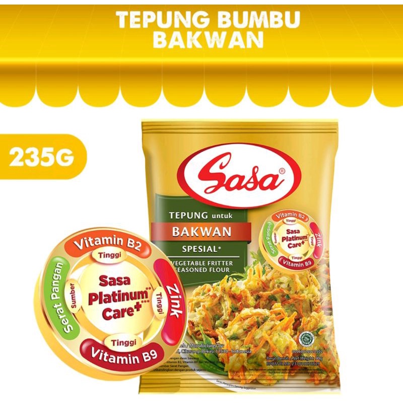 

SASA TEPUNG BUMBU BAKWAN 235 GR