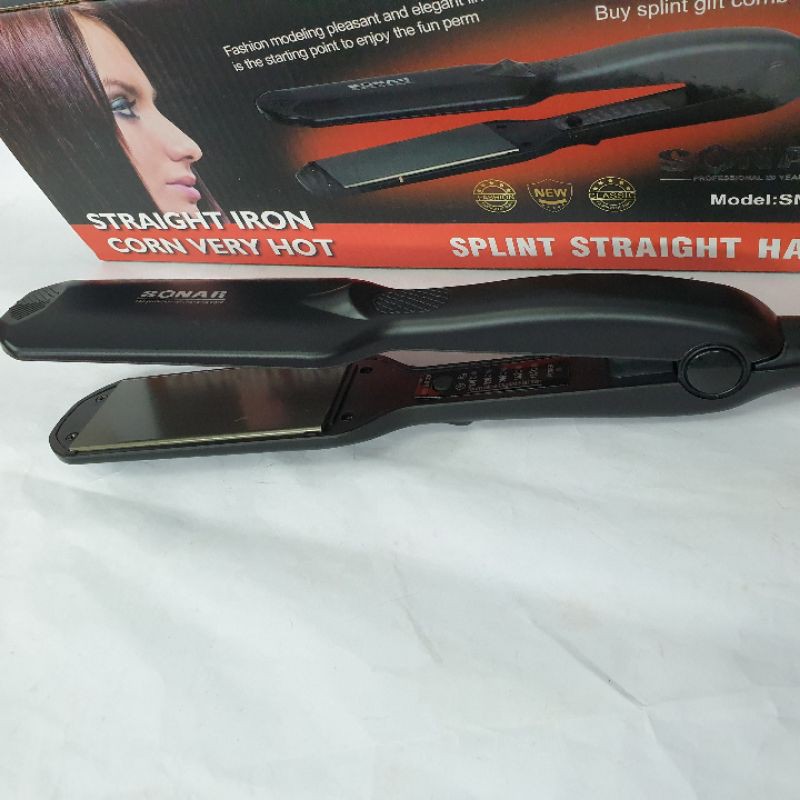 catokan rambut sonar sn-845 alat catok rambut lurus murah plat lebar catokan bagus