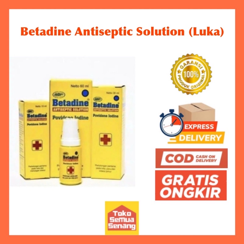 Jual Betadine Antiseptic Luka 5ml And 15ml Shopee Indonesia