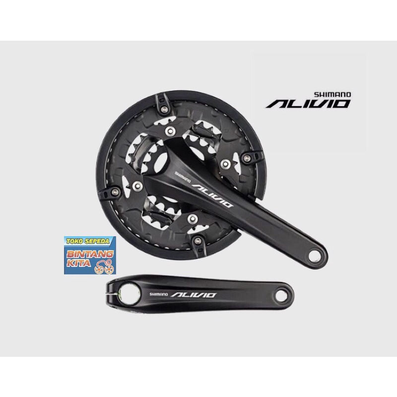 Crank Shimano Alivio HT2 T4060 48-36-26 Arm 170