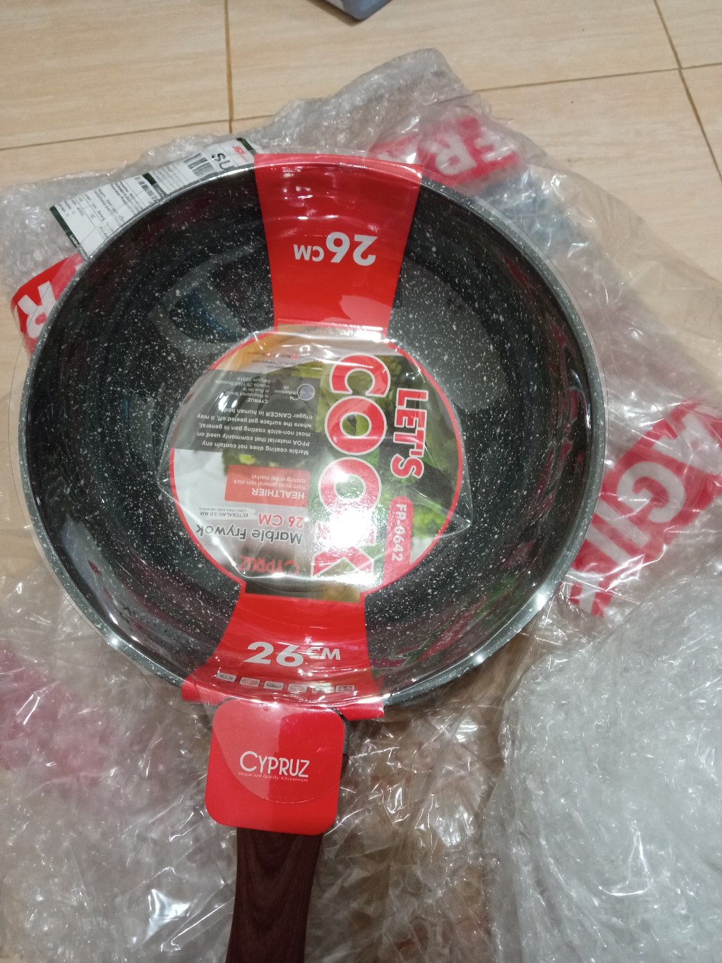 Cypruz - Fry Wok Marble 26cm Fp-0642 (2)