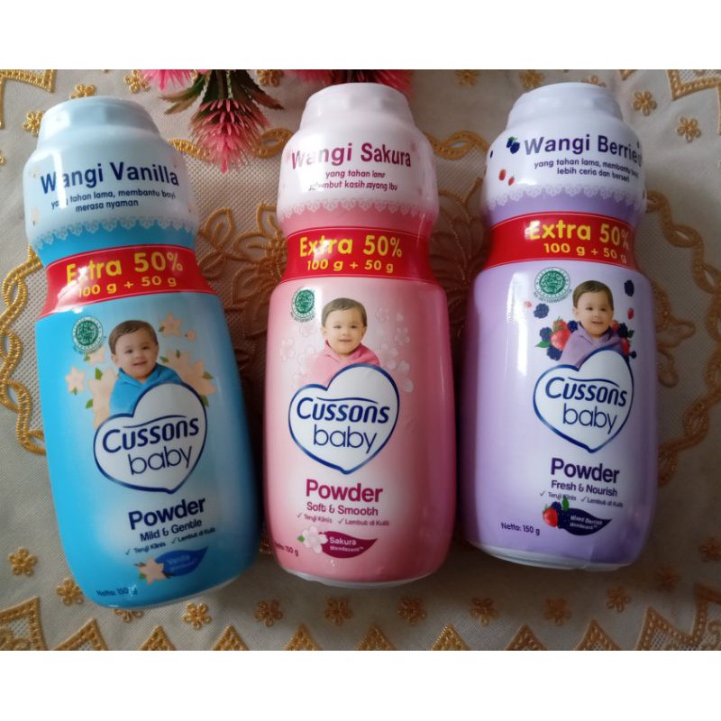 Cussons Bedak Baby (PROMO) 100+30 Gr