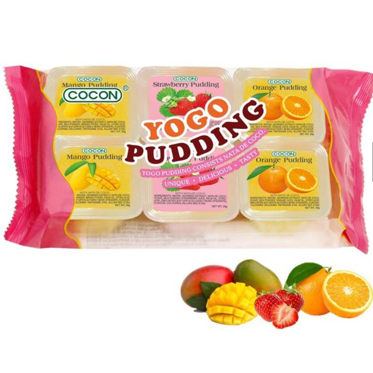 [HALAL] Cocon Nata Decoco Yogo Pudding Mix 35gr x 6cup Agar Puding