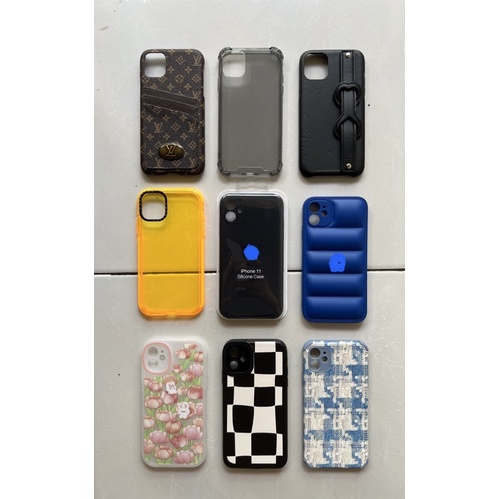 New Iphone 11 case Softcase silikon fullcover puff case jaket for IPHONE TPU aesthetic pelindung kam