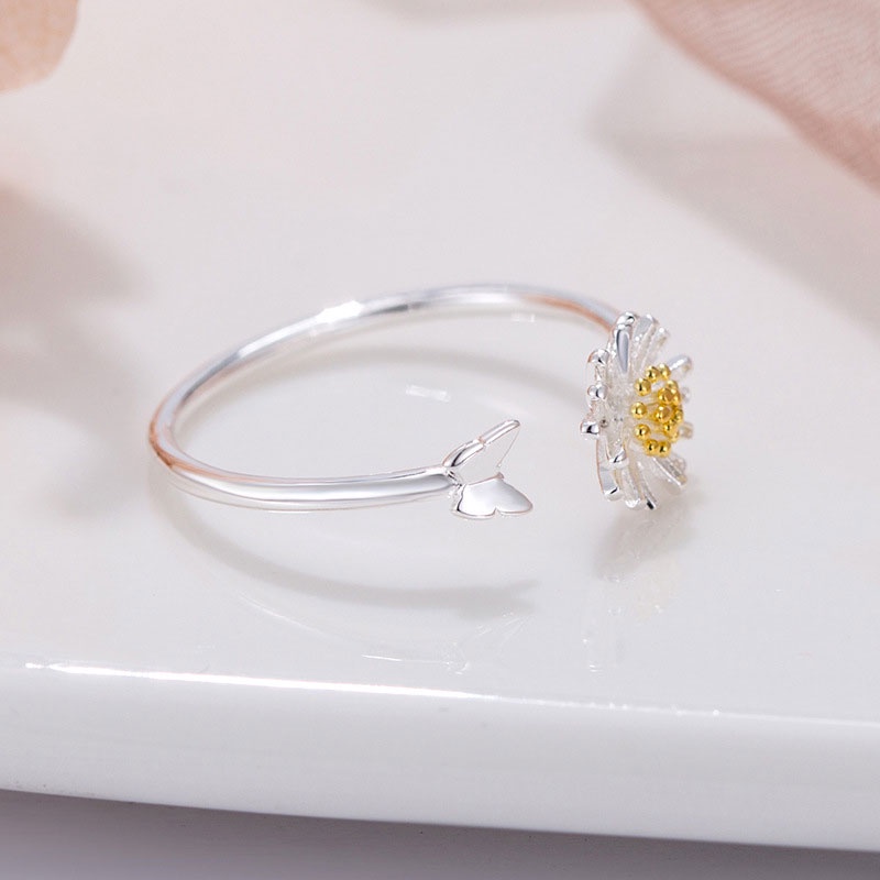 Korean Cincin Daisy Bunga Untuk Wanita Fashion Aksesoris -PD