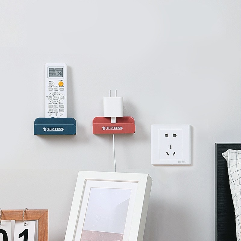 Home Wall Hanging Self Adhesive Phone Charging Cable Organizer Holder / Power Plug Wound Storage Rack