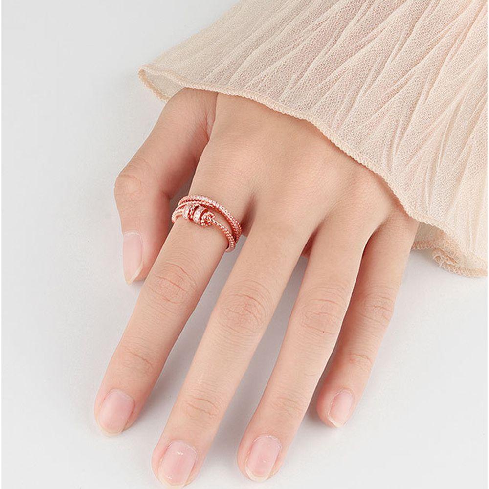 Lily Untuk Putriku Fidget Jewelry Spinner Ring Cincin Dengan Manik-Manik Cincin Kecemasan