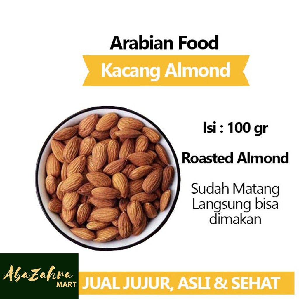 

Kacang Almond Kupas Roasted 100 Gr Sudah Matang Bisa Langsung Dimakan Penuh Khasiat & Manfaat