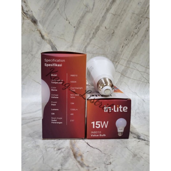 InLite Value Bulb Lampu LED 15 Watt INB010