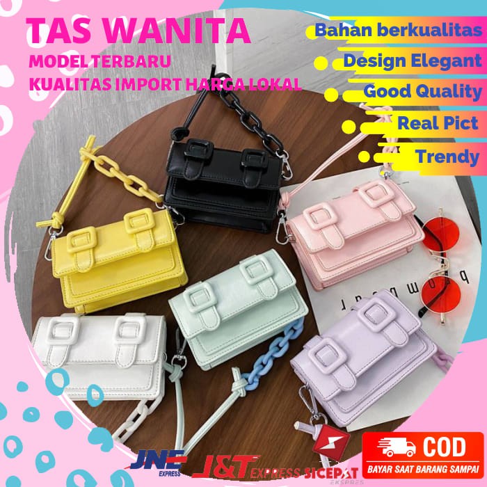 TAS SELEMPANG WANITA GN3221 GT7574 MINI TAS WANITA IMPORT MURAH NB306