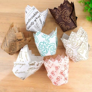 50Pcs Cupcake Wrapper Liners Muffin Cup Tulip Case Cake Baking Cups #4