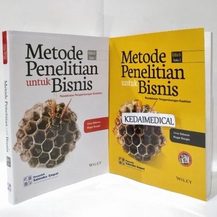 PAKET 2 BUKU METODE PENELITIAN untuk BISNIS JL.1 &amp; JL.2 UMAR SEKARAN TERMURAH