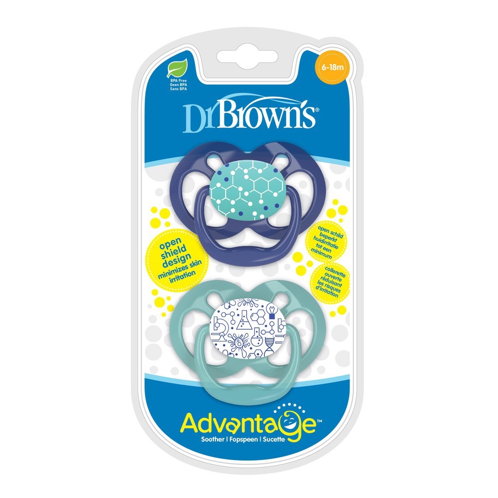 DR BROWNS  ADVANTAGE PACIFIER STAGE 2 - 2 PACK / PA 22000