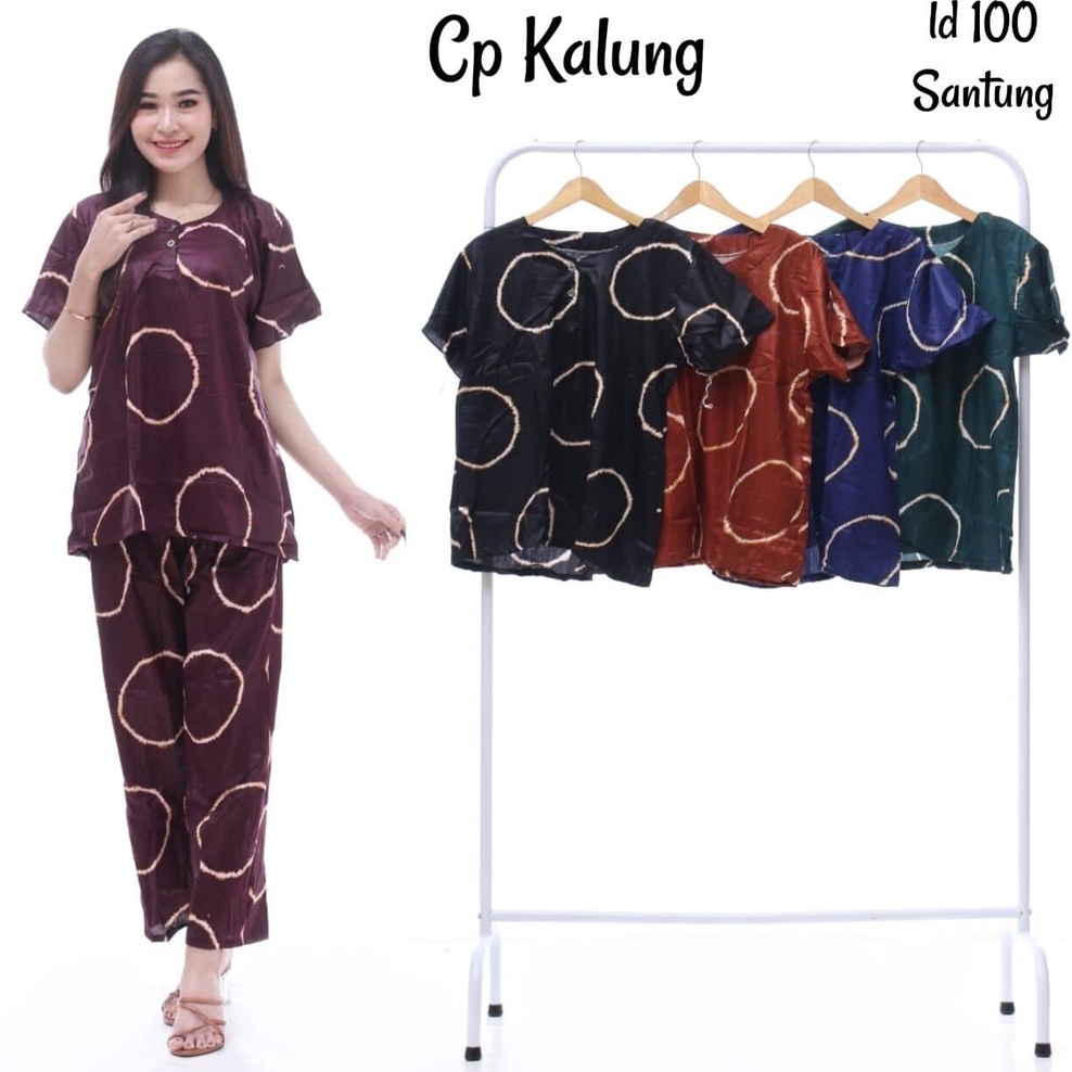 Pajamas Set / Piyama One Set Kemeja Tie Dye