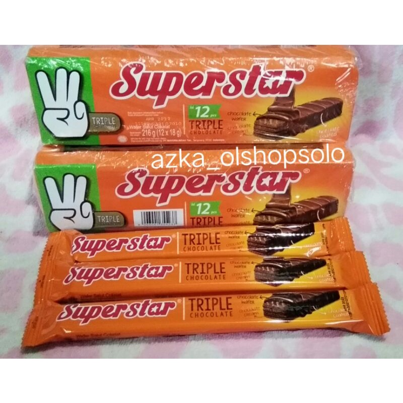 Jual Superstar Triple Chocolate 18gr/Superstar 18gr Ecer Murah ...