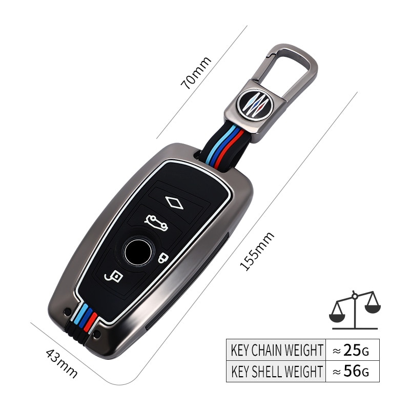 Car Key Case Cover Keychain For Bmw E81 E87 E46 E90 F30 G20 E39 E60 F10 E83 X4 I3 M3 M4 1 3 5 Series Remote Key Holder Metal