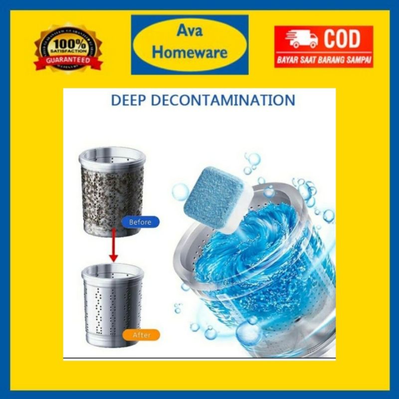 Tablet Pembersih Mesin Cuci ---AC 25--- Perawatan agar tidak ber kerak / ber karat --- Menghilangaka