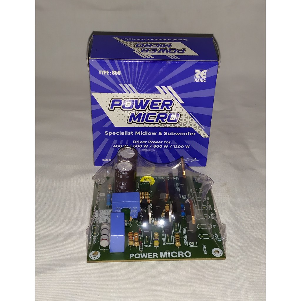 Kit Ranic Kit Power Driver Micro Midlow & Subwoofer 400W-1200W Type 850