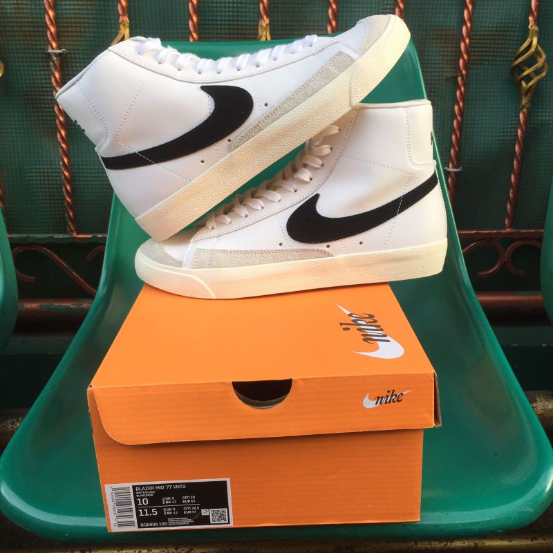 Nike Blazer Mid Vintage '77 White Black Original BNIB Made in Indonesia legit 100%