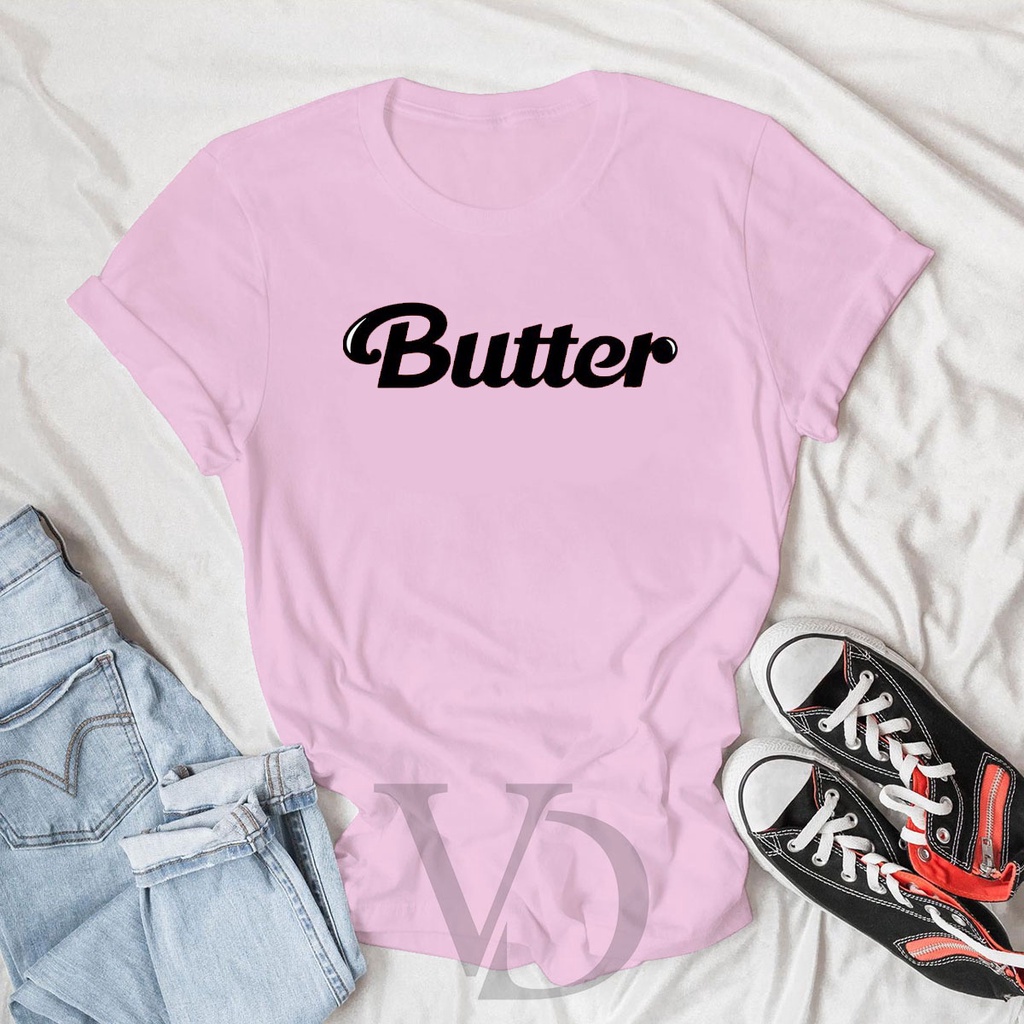 Baju Kaos BUTTER / tshirt Oversize / kaos jumbo bts army