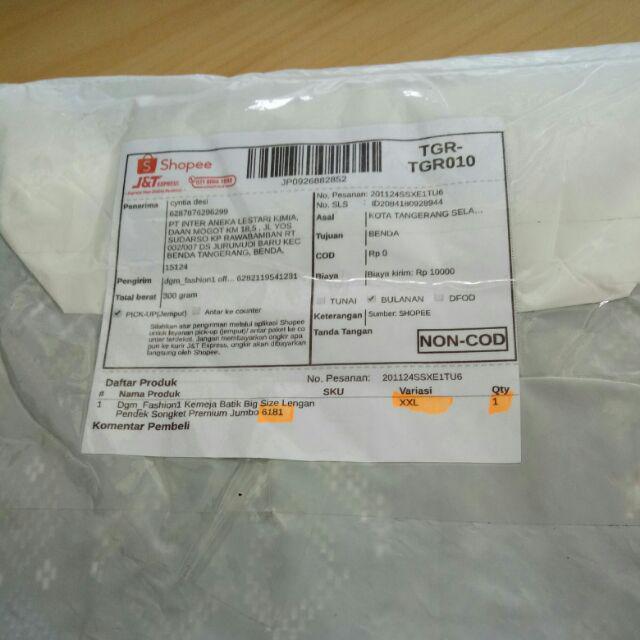 Dgm Fashion  Kemeja Batik Big Size Lengan Pendek Songket Premium Jumbo 6181