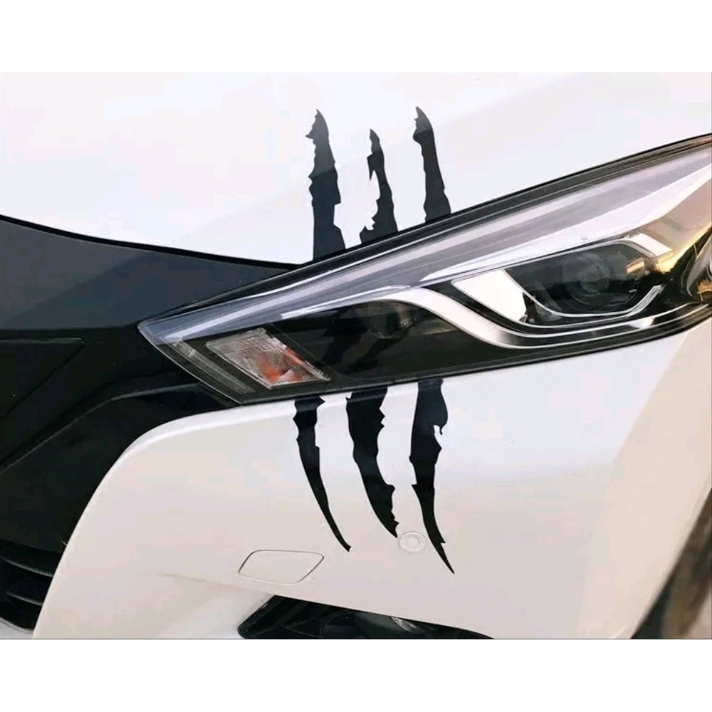 stiker mobil cutting wolverine clau cakar kap lampu keren