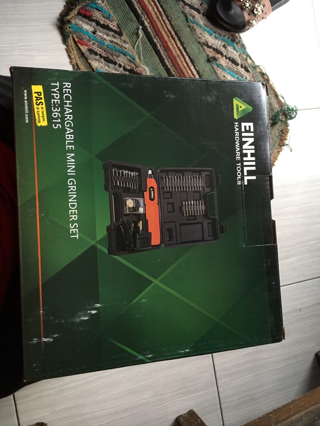 Mesin Mini Die Grinder Drill Set Bor Einhill 3615 Dc Portable Alat Gerinda Ukir Poles Amplas Sellery