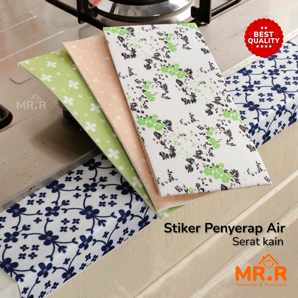 Stiker Anti Air Stiker Kain Penyerap Air Tempelan Dapur Wastafel Kloset Closet Basin Kitchen Sink