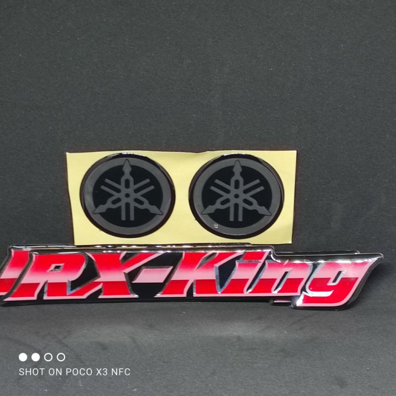 emblem rx king 1 set stiker timbul