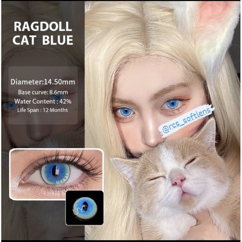 RCS✔️ - Softlens Cosplay halloween biru series Softlens cosplay seri blue