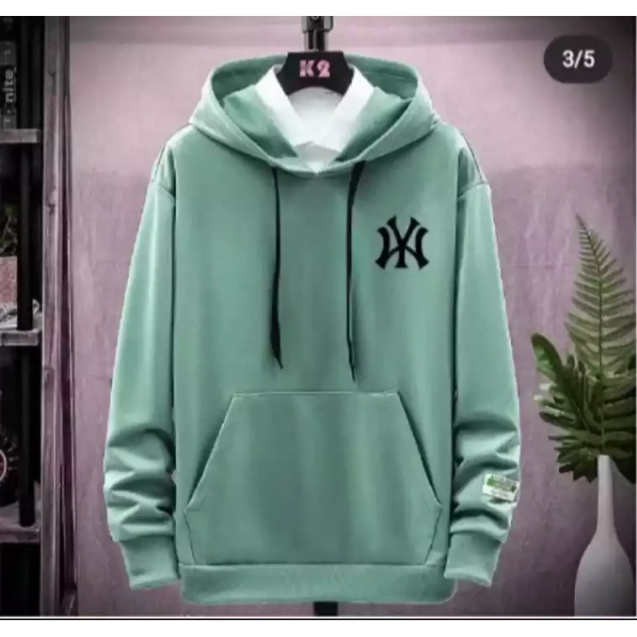 jaket sweater hoodie cowok NY bordir