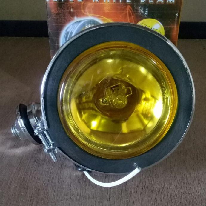 Work/Fog Lamp -Lampu Kerja/Kabut/Sorot Alat/Truck Bulat 3 Inch Kuning
