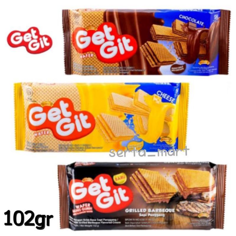 

Get Git Wafer 102gr - Biskuit Wafer GetGit Chocolate / Keju / BBQ 102 gr