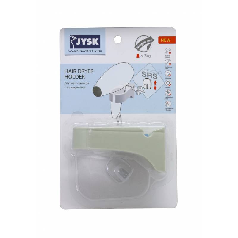 

JYSK Gantungan Hair Dryer Murah Hair Dry Holder With Sticker Assorted