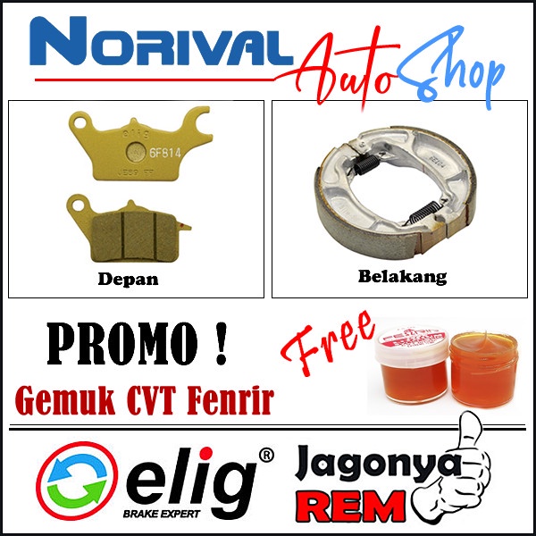 Kampas Rem Honda Vario 125 & Vario 150 - Elig Standard ORIGINAL Original