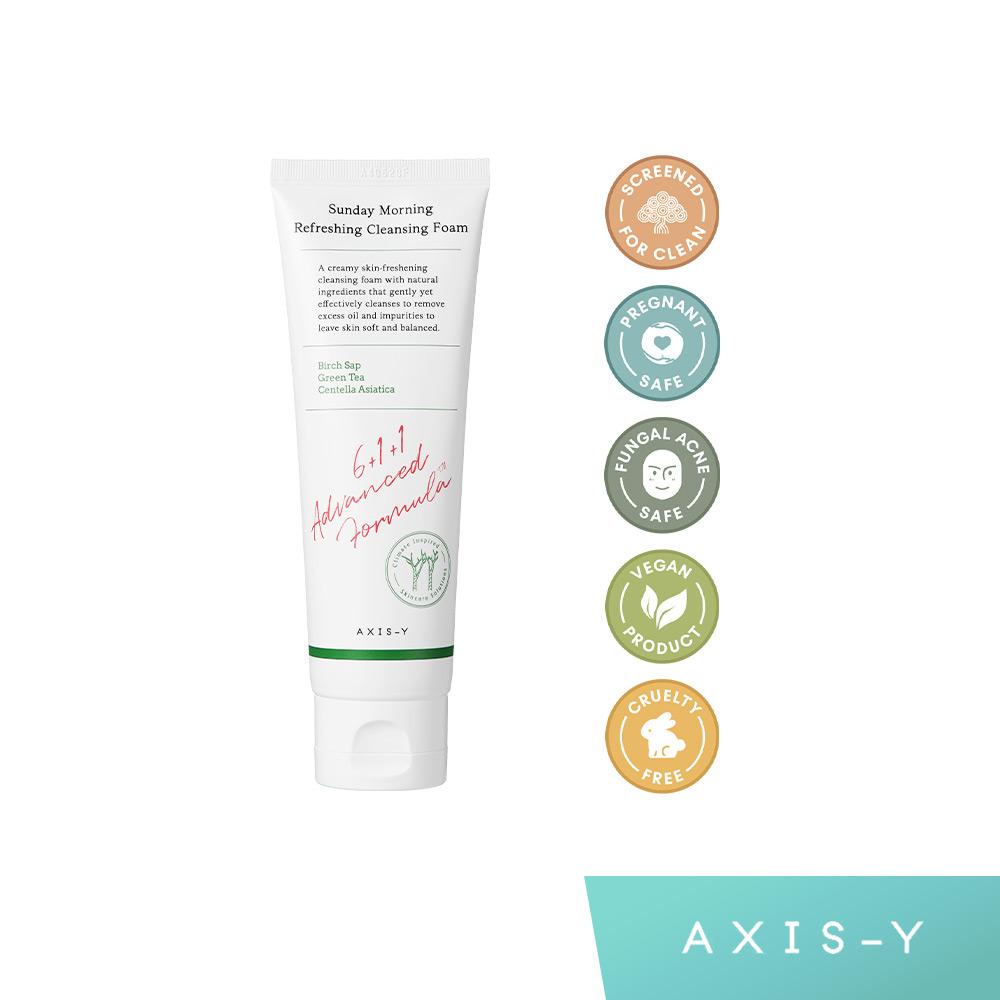 [Bundle 2in1] Axis-Y Sunday Morning Refreshing Cleansing Foam + Axis-Y Artichoke Intensive Skin Barrier Ampoule