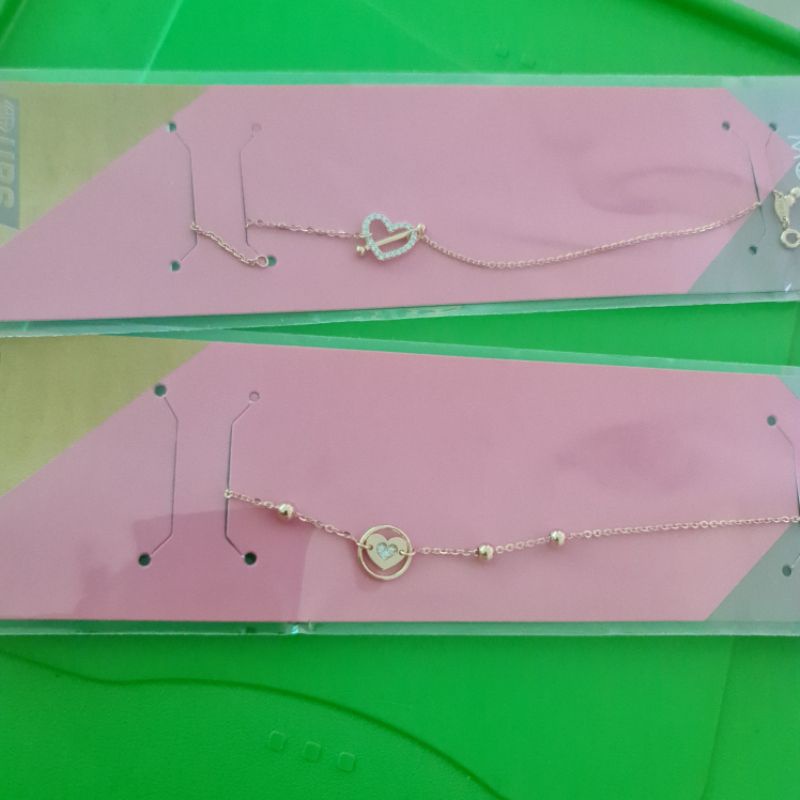 Gelang serut Love variasi mata UBS kadar 8K 375