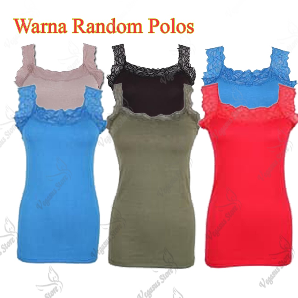 Tanktop Renda Mavel / Camisol Renda Mavel Super Soft Tanktop Wanita All Size Tangtop Tank Top Wanita Renda Polos Warna Kaos Dalam Wanita-Vegasus Store(COD)