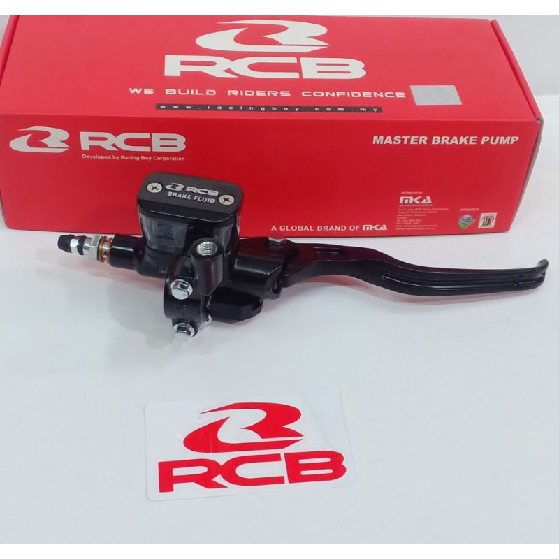 1SET PAKETAN MASTER REM RCB/RACING BOY KANAN KOTAK E3 12,7MM + KIRI RCB KOPLING/REM UNIVERSAL BEAT MIO SCOOPY RX-KING NINJA TIGER GL CB MEGAPRO VIXION SATRIA FU KLX 150 VARIO 125/VARIO 150/LEXI/AEROX/SCOOPY-Kanan e3