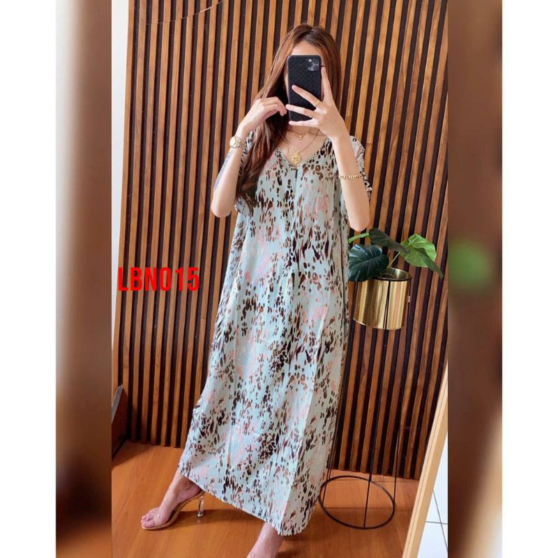 Daster Panjang Semata kaki Busui Kekinian Non Ruffle  AFERO STORE-LONG(BAYLEY)