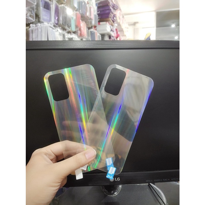 XIAOMI POCOPHONE POCO X5 5G M4 PRO X3 GT M3 M3 PRO 5G F3 X3 PRO X3 NFC ANTI GORES BELAKANG SKIN AURORA, GARSKIN MOTIF PELANGI ANTI JAMUR PELINDUNG BELAKANG