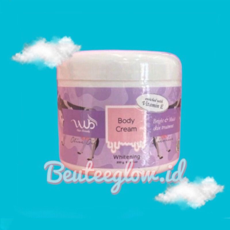 Jual Wub Body Cream (Body Bleaching) 200gr TERVIRAL WUB BODY CREAM