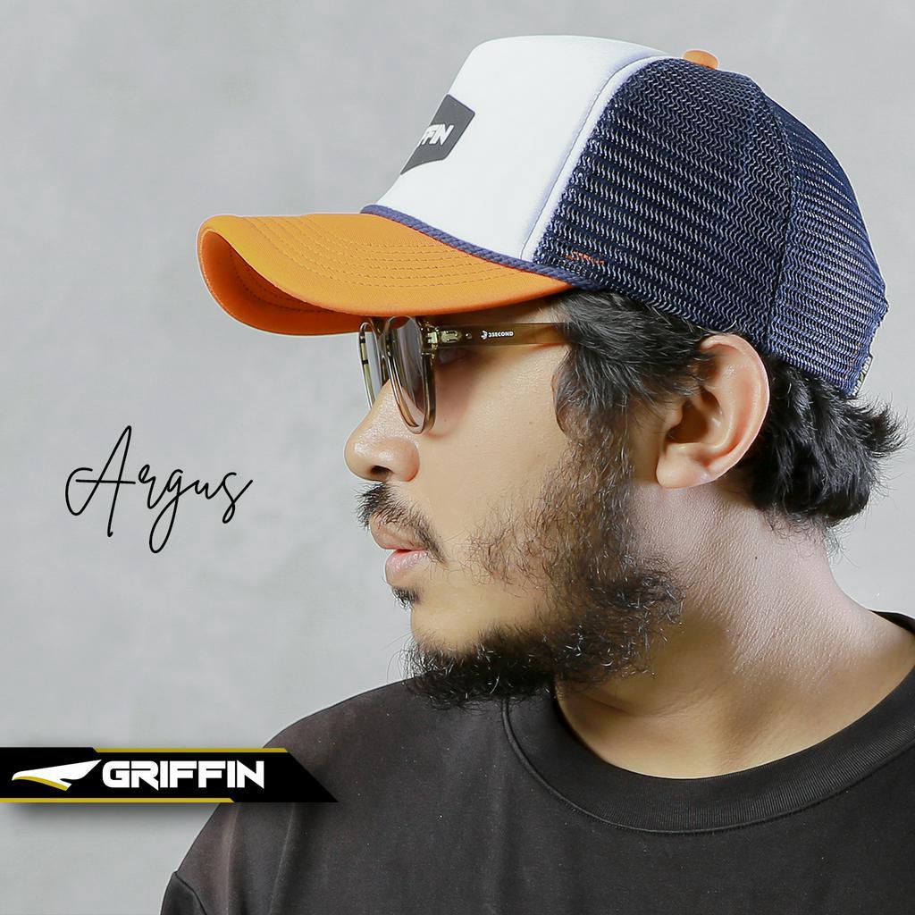 Topi Jaring Pria Wanita Unisex 3 Warna Keren Sablon Hi Density Timbul Argus by Griffin Apparel