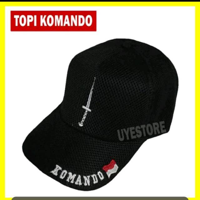 Topi komando jaring baseball