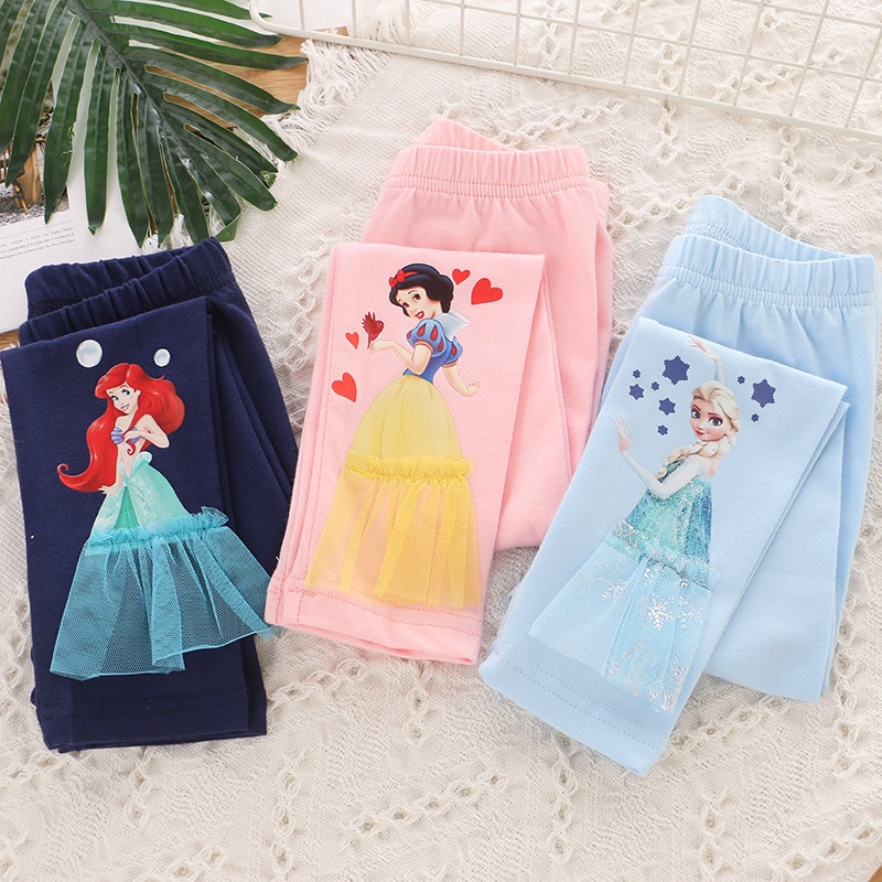 HappyOliver PRINCESS DUDU legging anak perempuan celana panjang import