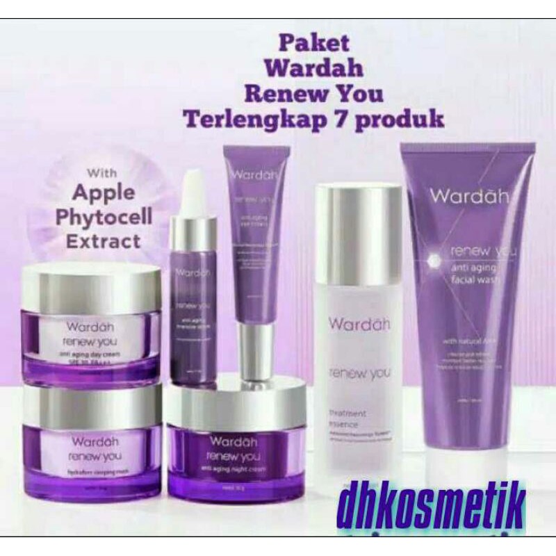 Wardah Renew You Anti Aging Paket Terlengkap 7 Produk