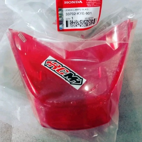 33702-KYE-901 MIKA MICA STOP LENSA KACA BELAKANG MERAH MEGAPRO MEGA PRO MONOSHOCK MONOSOK FI ORI ORIGINAL HONDA AHM HGP ASLI